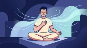 illustration of breathing exercises
